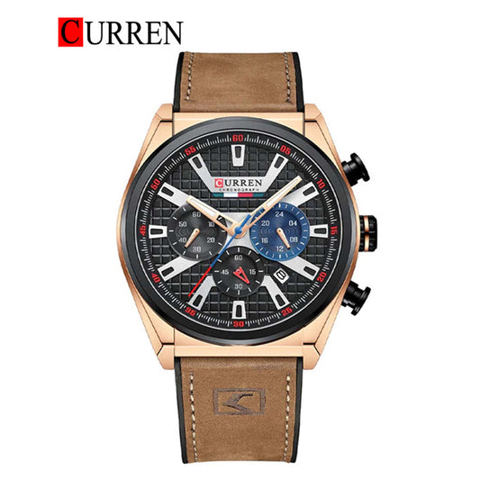 CURREN 8392 Men's Rubber Straps Watch